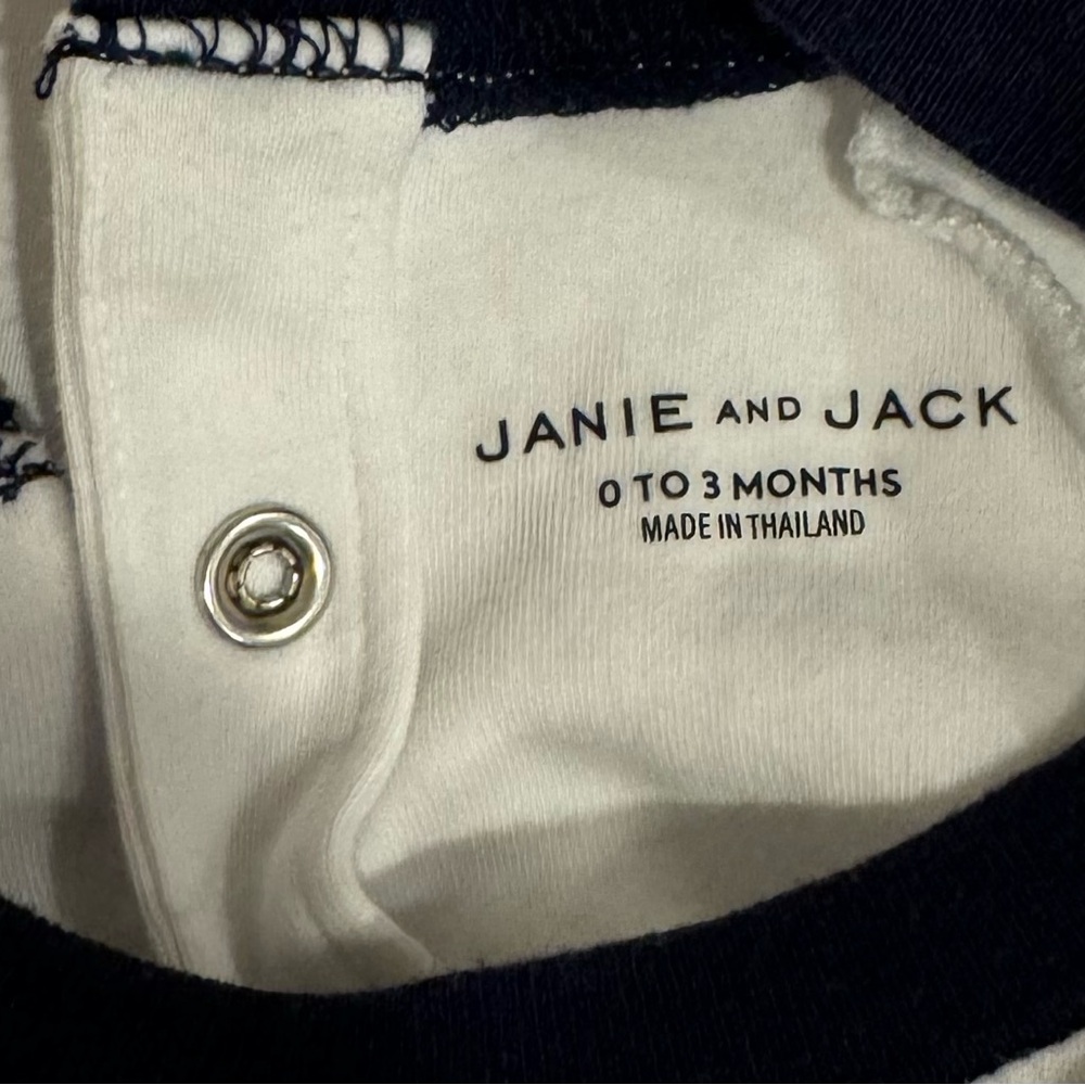 0-3m - Janie and Jack Nautical Bodysuit Onesie - Picture 3 of 4